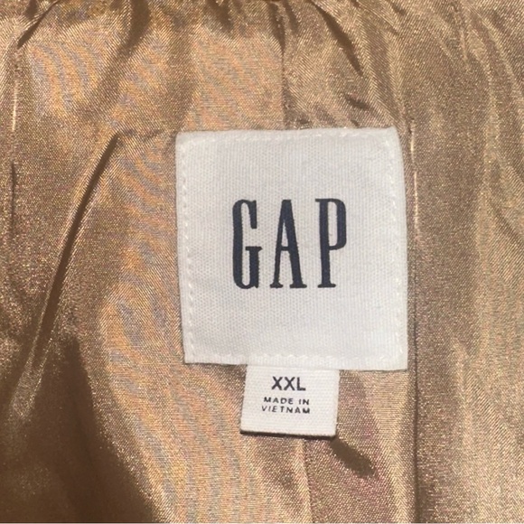 GAP Womens 2XL Camel Hair Wool Blend Long Coat Brown Preppy Classic Modern Y2K - Picture 4 of 12